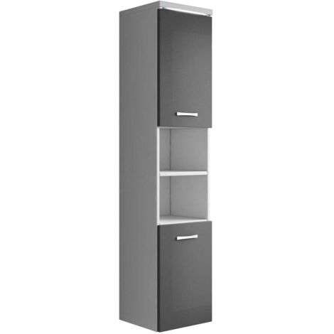 Badplaats Columna de baño Paso 35 x 35 x 160 cm - Gris Alto Bril