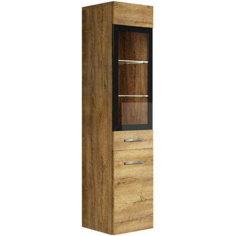 Badplaats Columna de baño Rio 30 x 30 x 131 cm - Roble marrón -