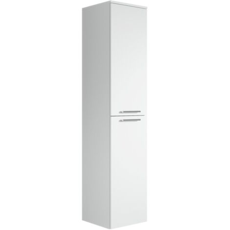 Columna de baño Saturnus 35 x 35 x 130 cm - Blanco - Mueble de c