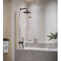 Mampara de baño Austin 100 x 140 cm - Dorada - Mampara de baño G