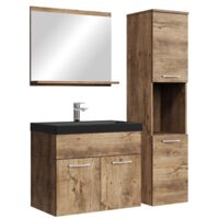 Conjunto de muebles de baño Montreal 60 x 35 cm - Roble Marrón -