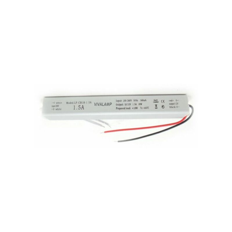 Trasformatore led 24w Alimentatore Led 12v DC 1,5A Per Striscia e Lampadine Driver