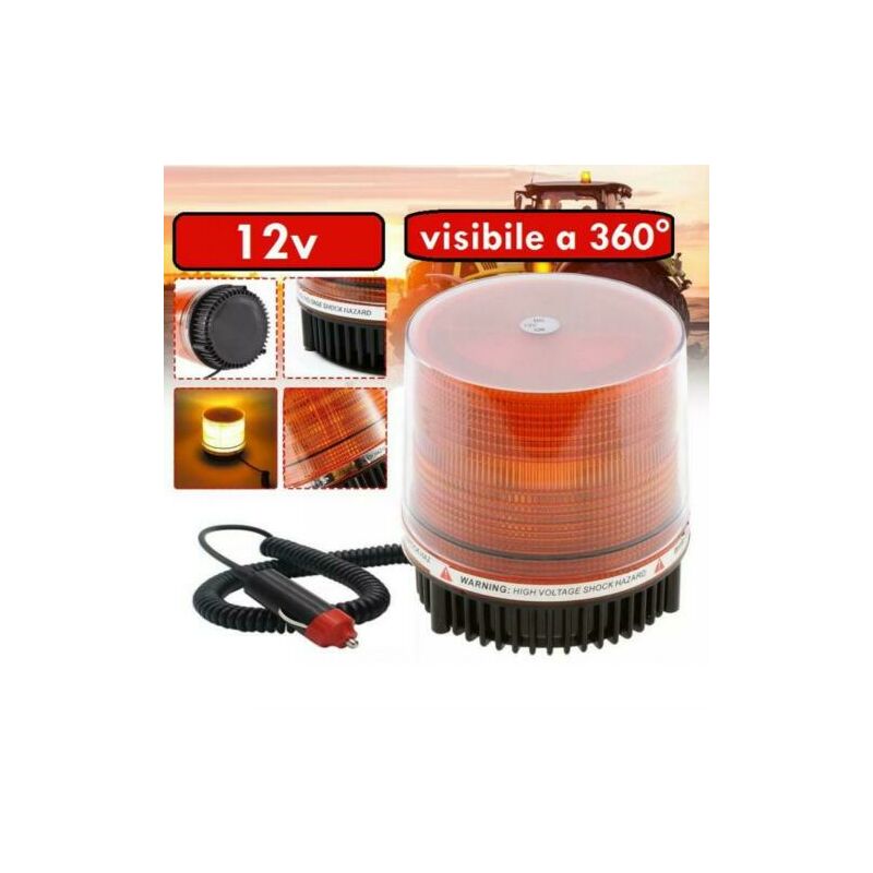 Lampeggiante 10 LED Segnalatore Emergenza Con Calamita Magnetico Auto 12v Hhs 55489108
