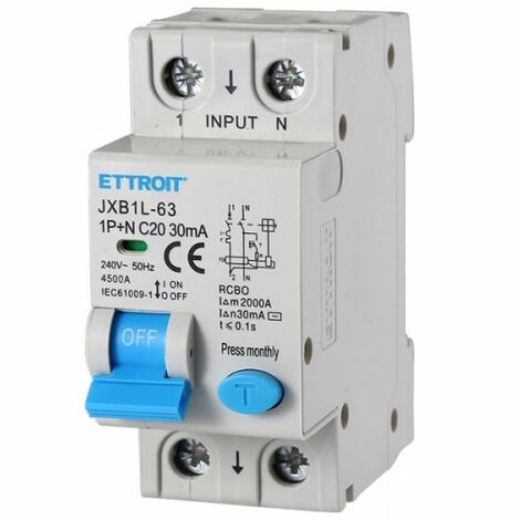 Magnetotermico Differenziale 2P 20A 30mA 220V