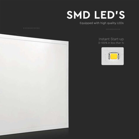 Pannello LED 36W 120LM/W 600X600mm 4000K Driver Incluso