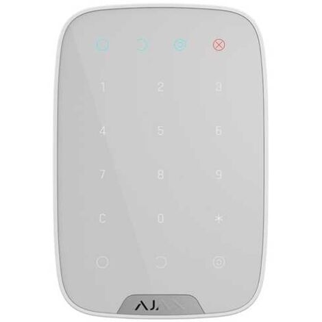 AJAX AJKP KeyPad Tastiera wireless e touch senza fili wireless 868MHz usata per inserire/disinserire il sistema di sicurezza ajax colore bianco (1/5)