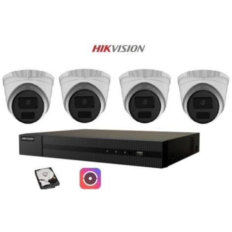 Kit Videosorveglianza Hikvision 4 Canali IP POE 4 Dome 4 MPX 500GB Cloud (1/5)
