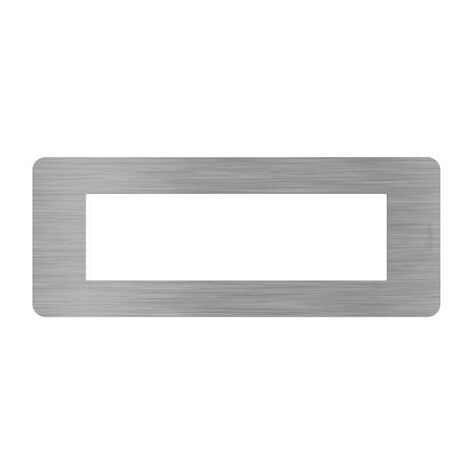 Placca Bticino MatixGO Tones 7 moduli steel