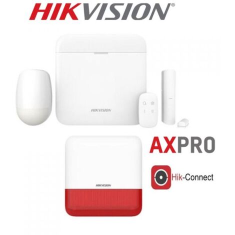 KIT ALLARME HIKVISION AXPRO GSM ANTIFURTO CASA SENZA FILI SIRENA WIRELESS WIFI