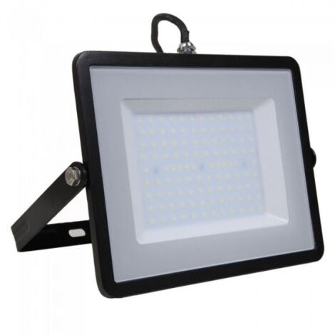 V-TAC VT-100-B Faro LED SMD Chip Samsung 100W Colore Nero 6400K IP65 SKU 414