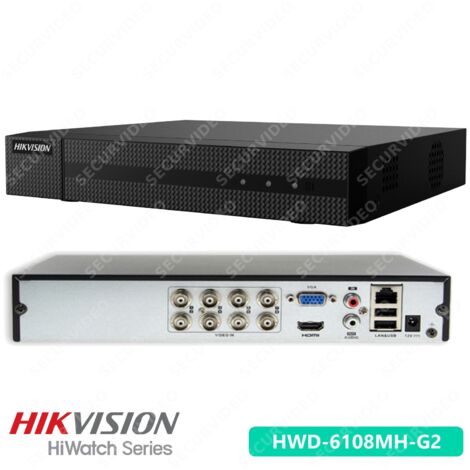 Hikvision Hiwatch series DVR XVR 8 Canali 4 Mpx P2P Cloud AHD/HD/TVI/CVBS/TCP/IP (1/5)