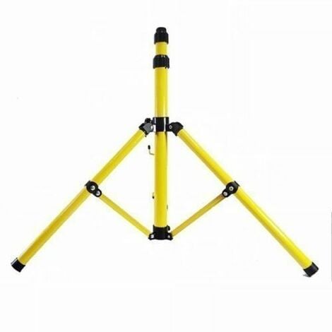 SUPPORTO TREPPIEDE STAFFA FARO LED PORTAFARO PROIETTORI CANTIERE IN ALLUMINIO