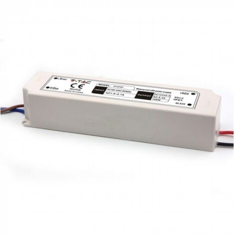 V-TAC VT-22101 Alimentatore in Plastica per esterno stagno 100W 12V 8,5A Colore Bianco IP67 SKU 3236