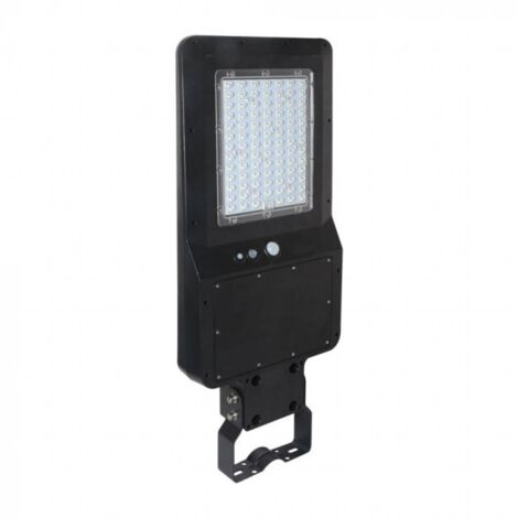 V-TAC Armatura Stradale LED SMD 40W con Pannello, PIR, Telecomando, Bianco Freddo IP65