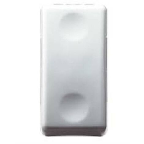 Pulsante unipolare Gewiss System 250V- NA- 10A, 1 modulo, colore system white. GW20510