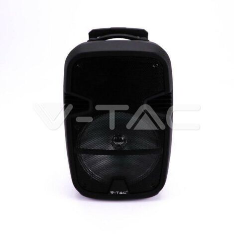 V-TAC Altoparlante Trolley Ricaricabile 35W Microfono Cablato Telecomando RGB per Cassa 12 pollici