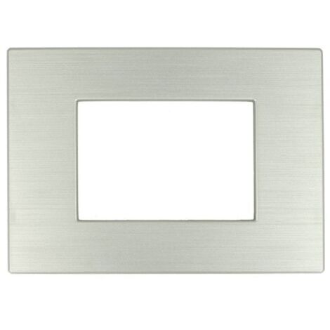 Placcha Dynamic 503 3M tecnopolimero argento satinato Compatibile Bticino Axolute