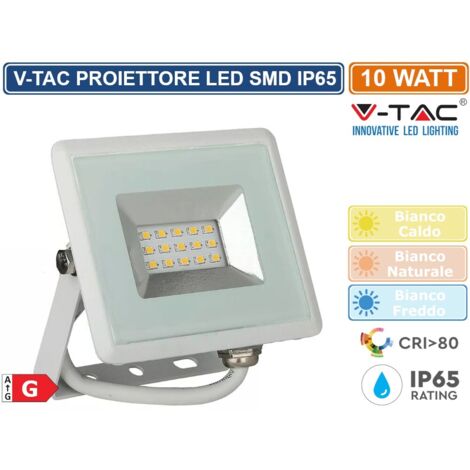 V-TAC Faro LED SMD 10W E-Series Colore Bianco 6400K IP65 SKU 5945