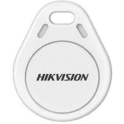 Tag rfid per inserimento e disinserimento sistema allarme 13,56 mhz pvc abs bianco hikvision ds-pt-m1 314500018