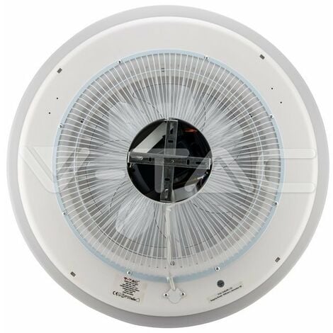 Ventilatore LED da Soffitto a Scatola con Motore a Corrente Alternata da 50W e Telecomando 3in1 Colore Grigio