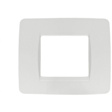 Placca Classic 502 2M Modulli tecnopolimero bianco Compatibile Bticino Matix SD68002 (1/3)