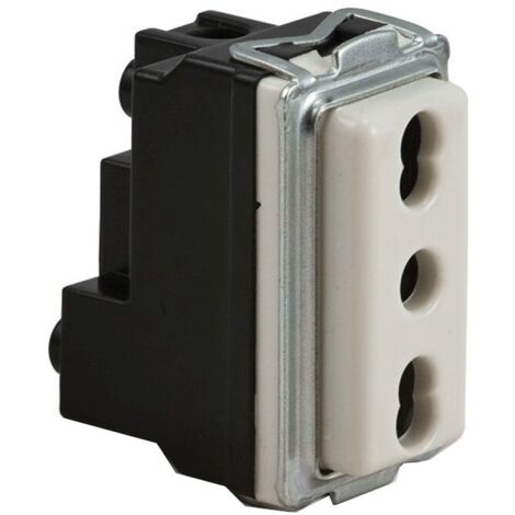 Master serie 16000 presa bipasso 10/16A 16059 Compatible Bticino Magic