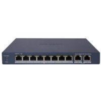 Switch Poe 8 porte Gigabit 2 Uplink Gigabit distanza trasmissione fino a 300mt