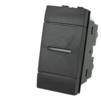 Interruttore Assiale 1P 10A 230V Nero Compatibile Bticino Living SD80011