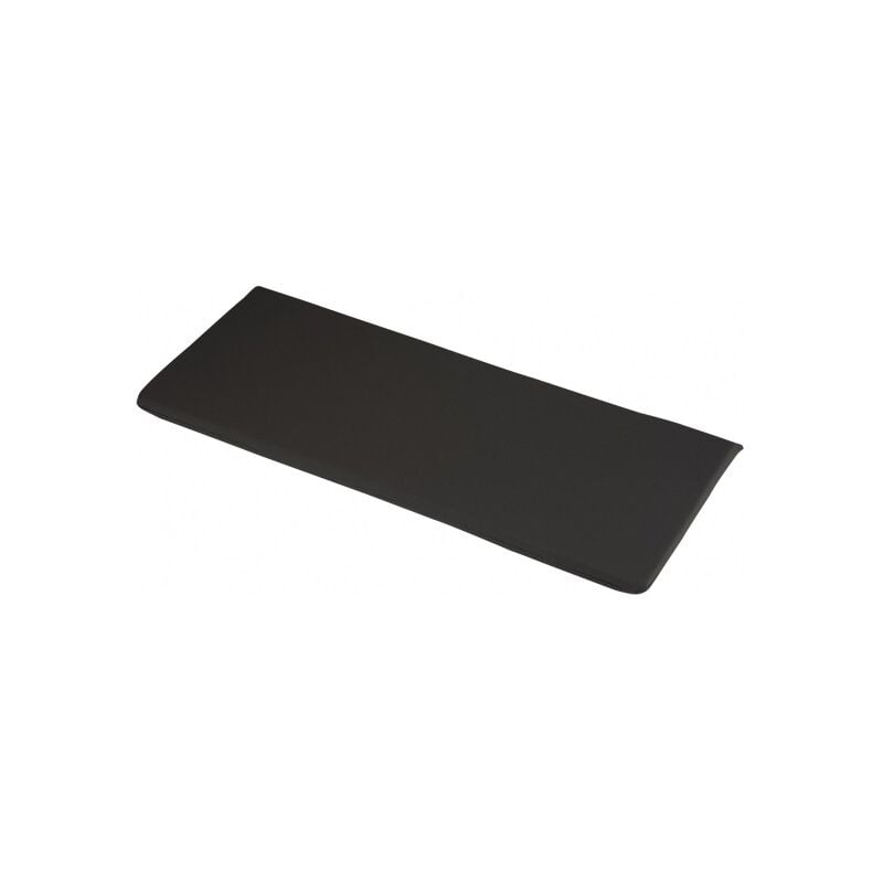 2 Seater Bench Outdoor Garden Furniture Cushion - L116 x W46 x H4 cm - Black