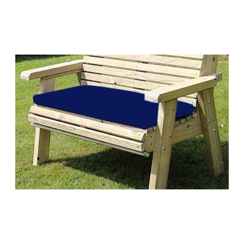 Waterproof Seat Pads - Double Navy Cushion - Outdoor Cushion for Garden Furniture