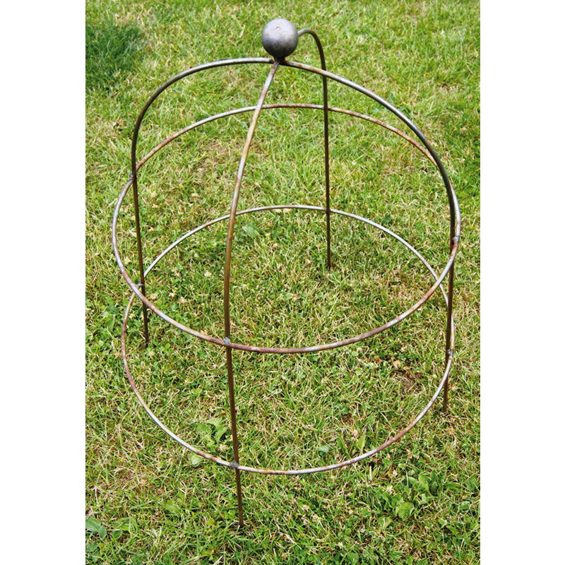 Bell Cloche 67 (The Plant Cage Support) (Pack of 2) - Steel - L50.8 x W50.8 x H67 cm - Bare Metal/Ready to Rust