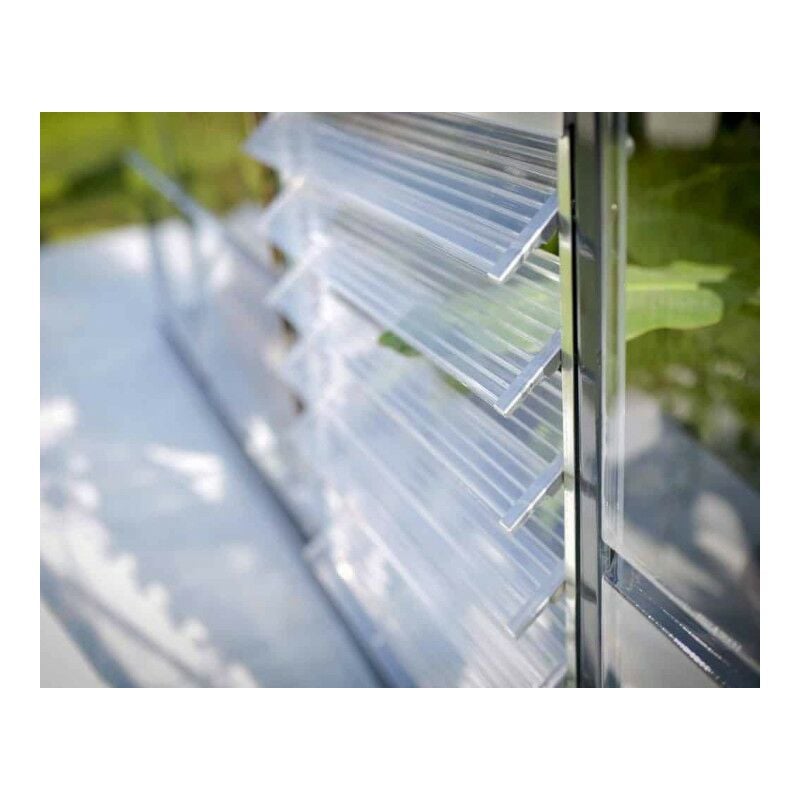 Greenhouse Louvre Side Window L74 x W62 x H3.5 cm Silver