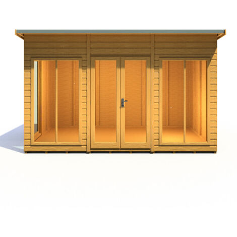 Lela 12x8 Summerhouse - L244.8 x W357 x H227.5 cm