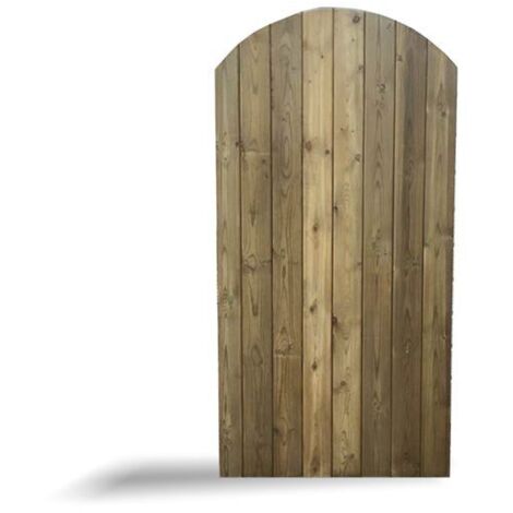 Tongue & Groove Large Garden Gate - Timber - L2 x W90 x H200 cm - Fully Assembled