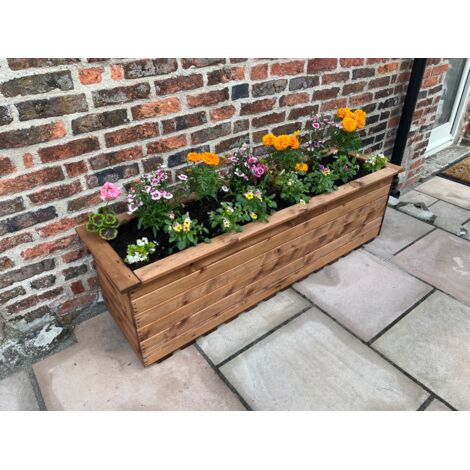 The Willoughby Extra Large Sleeper Trough - Wood - L48 x W161 x H45.5 cm - Fully Assembled (1/5)