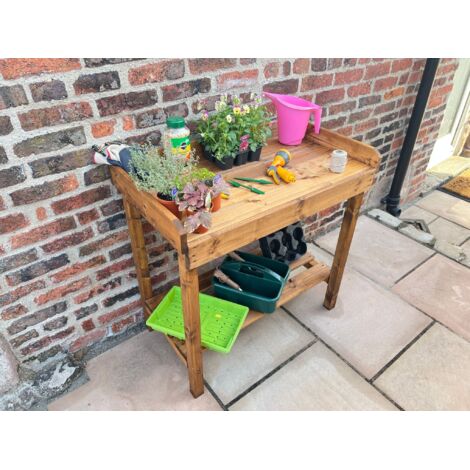 Charles Taylor Wooden Davenport Potting Table Utility Garden Table