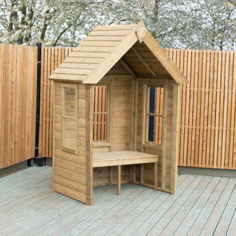 Almarie Pressure Treated Arbour - L100.6 x W130.6 x H221.4 cm (1/5)