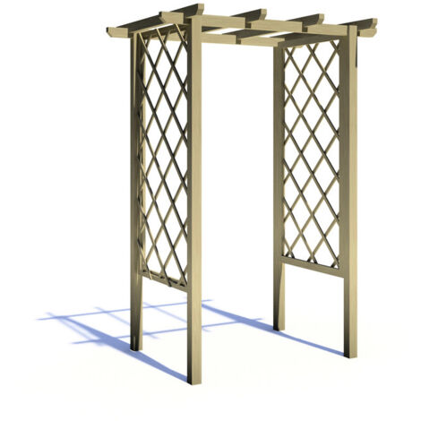Arch Trellis Pergola 4 x 3 Feet Pressure Treated Wooden Arches - L103 x W133 x H242.6 cm (1/5)