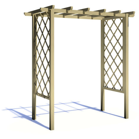 Wooden Arch Trellis Pergola 6 x 3 Feet - L103 x W193 x H242.6 cm (1/5)