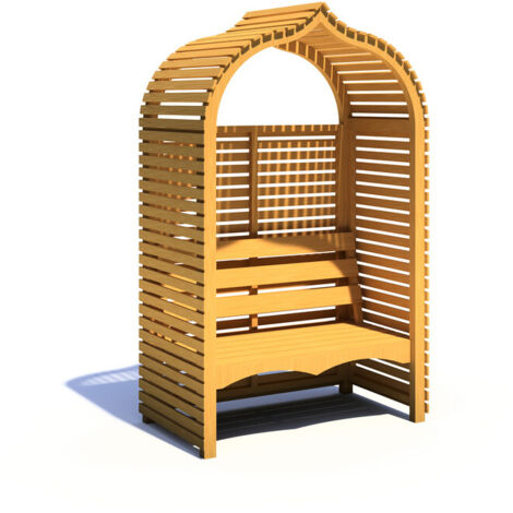 Bejoda 4 x 3 Feet Pressure Treated Arbour - L715 x W124 x H210.1 cm (1/5)