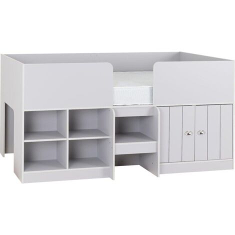 Orlando Low Sleeper Bed - L104 x W196 x H98 cm - Dove Grey (1/5)