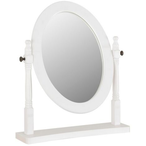 Contessa Dressing Table Mirror - L12 x W48 x H57 cm - White