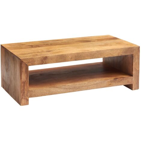 Dakota Light Mango Large Contemporary Coffee Table (1/3)