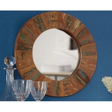 Coastal Large Framed Mirror - Wood - L5 x W85 x H85 cm (1/3)