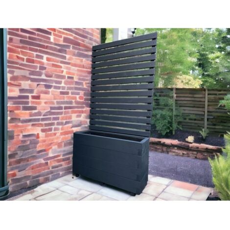 Suffolk Planter and Trellis - (Painted Wooden Planter - Choice of Colours Available) - L120 x W40 x H120 cm