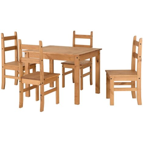 Corona Budget Dining Set - Distressed Waxed Pine (1/5)
