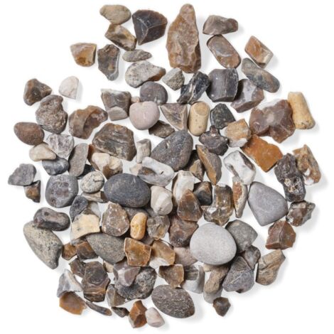 Marbled Oyster Bulk Bag 850 kg - 10-25 mm Grey/Cream Mottled Pebbles - L100 x W100 x H80 cm