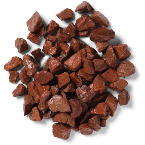 Ruby Red Bulk Bag 850 kg Chippings - 14-20 mm Red Granite Type Stone - L100 x W100 x H80 cm