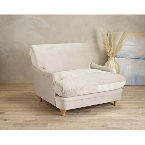 Plumpton Chair - Velvet - L109 x W106 x H84 cm - Beige