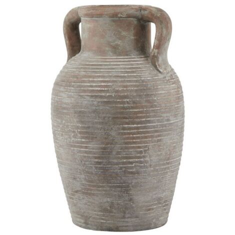Siena Large Amphora Pot - Ceramic - L26 x W26 x H42 cm - Brown